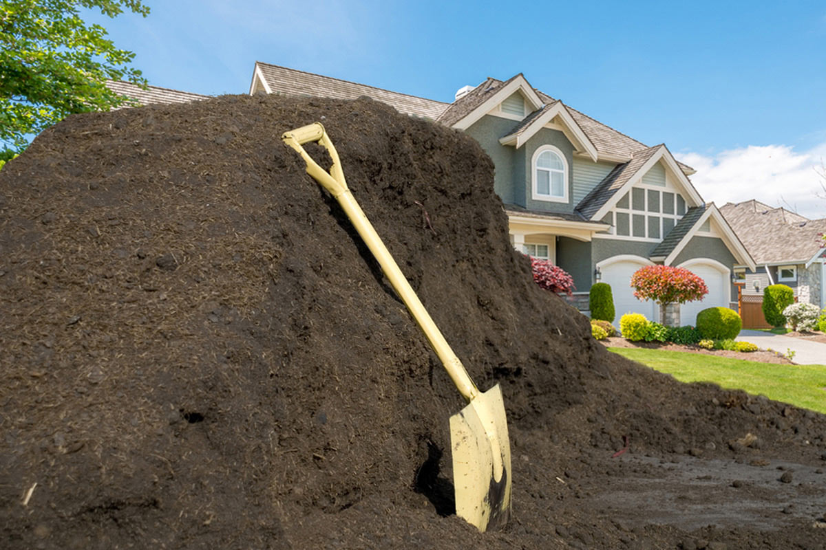 soil delivery to a home
